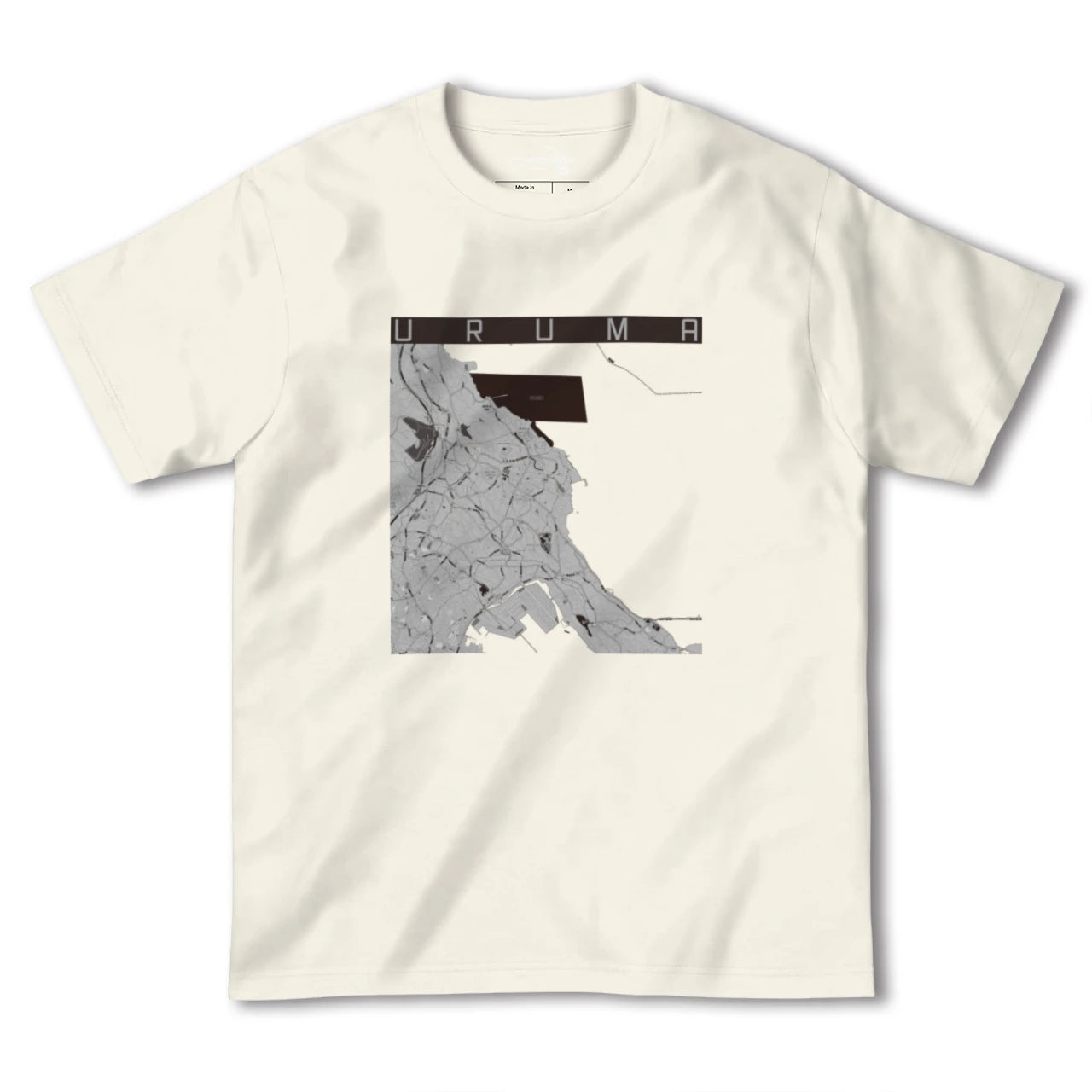 【うるま（沖縄県）】地図柄ヘビーウェイトTシャツ