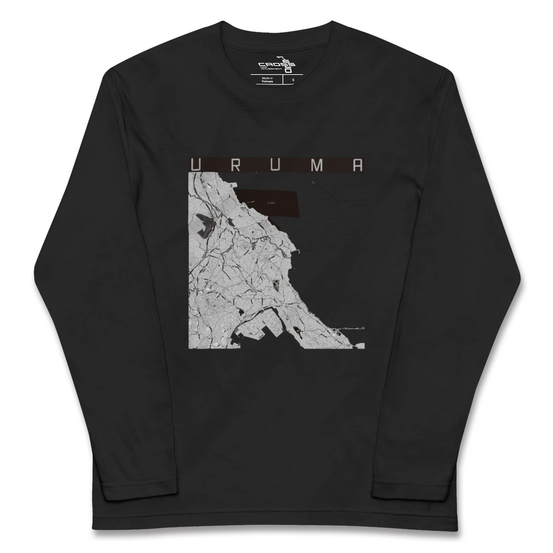 【うるま(沖縄県)】地図柄ロングスリーブTシャツ