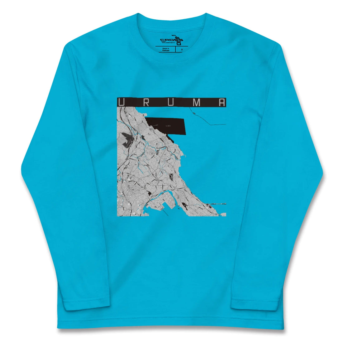 【うるま(沖縄県)】地図柄ロングスリーブTシャツ