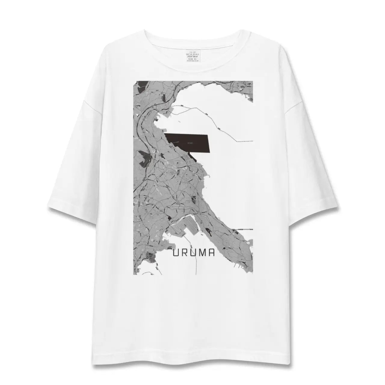 【うるま（沖縄県）】地図柄ビッグシルエットTシャツ
