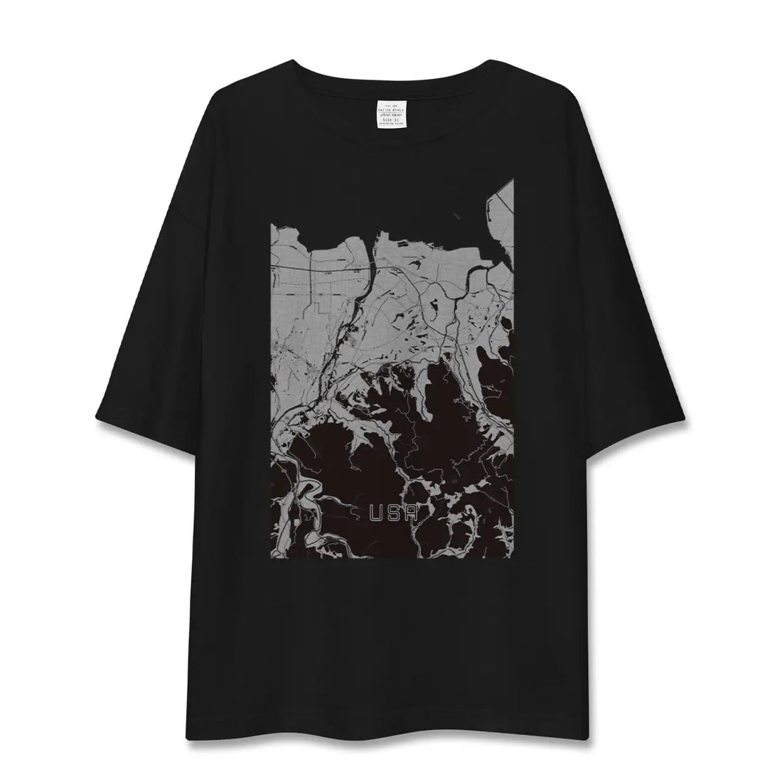 【宇佐(大分県)】地図柄ビッグシルエットTシャツ