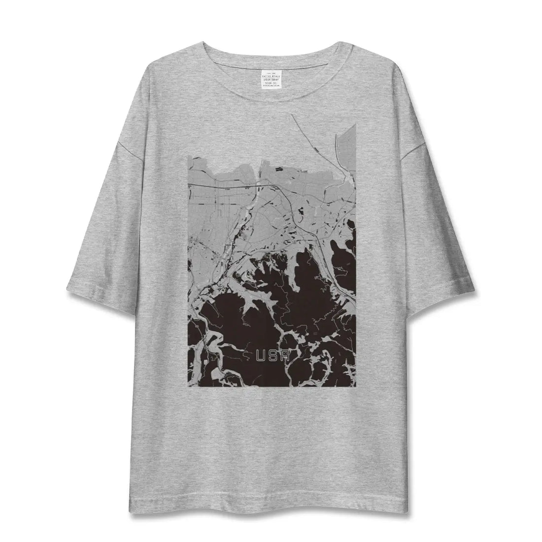 【宇佐（大分県）】地図柄ビッグシルエットTシャツ