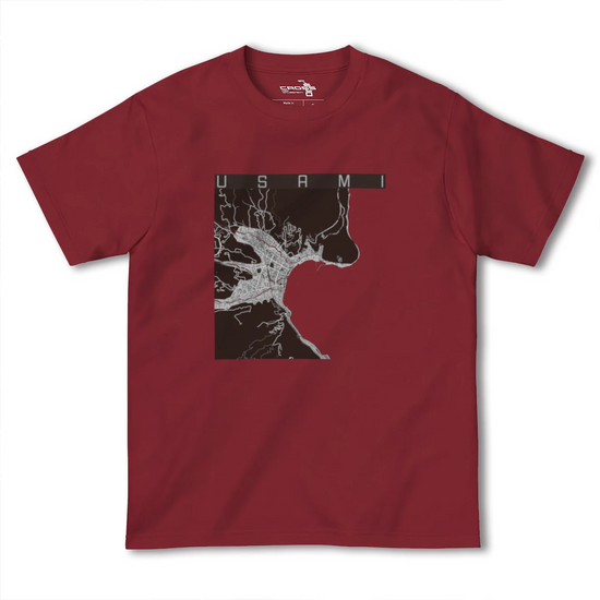 【宇佐美（静岡県）】地図柄ヘビーウェイトTシャツ