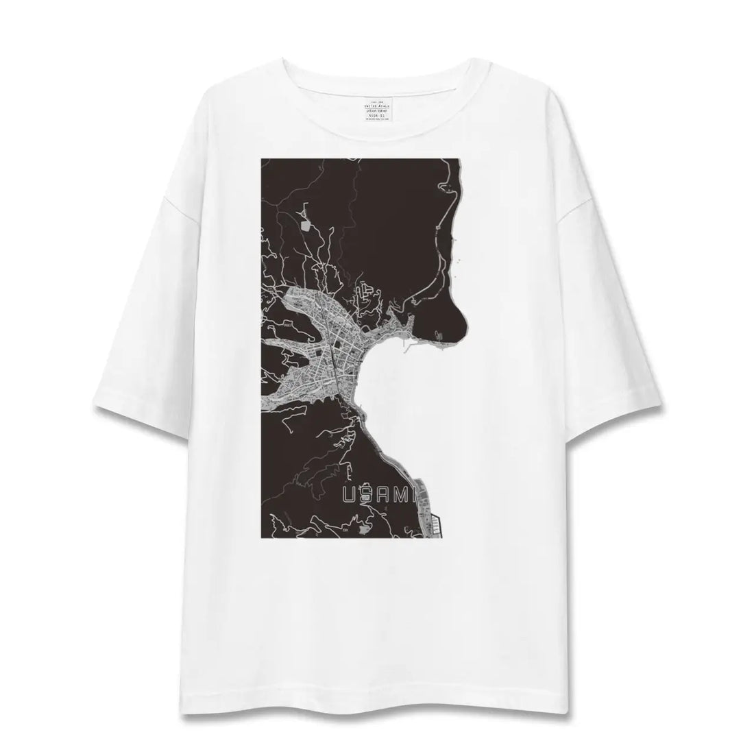 【宇佐美(静岡県)】地図柄ビッグシルエットTシャツ