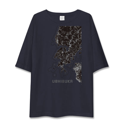 【牛深（熊本県）】地図柄ビッグシルエットTシャツ