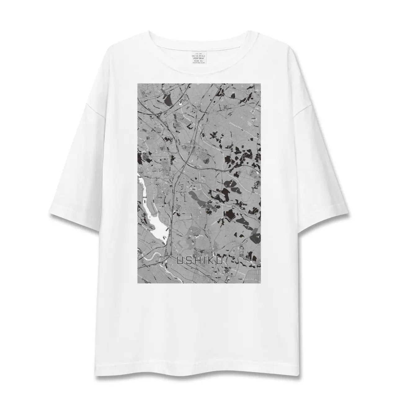 【牛久（茨城県）】地図柄ビッグシルエットTシャツ