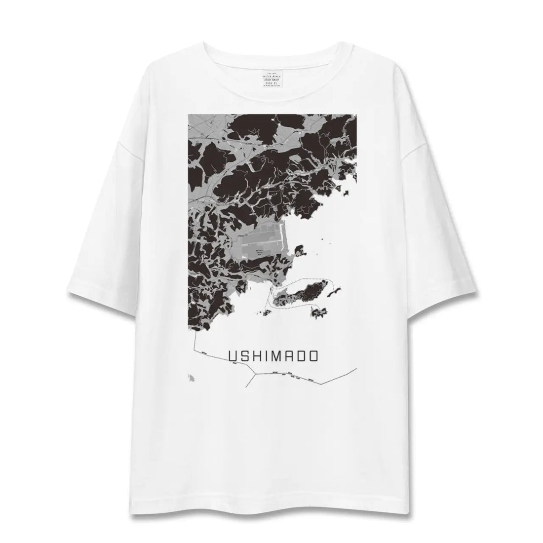 【牛窓(岡山県)】地図柄ビッグシルエットTシャツ