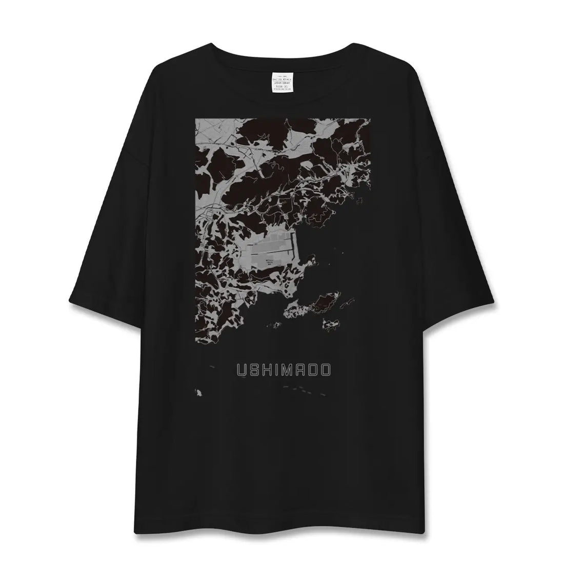 【牛窓（岡山県）】地図柄ビッグシルエットTシャツ