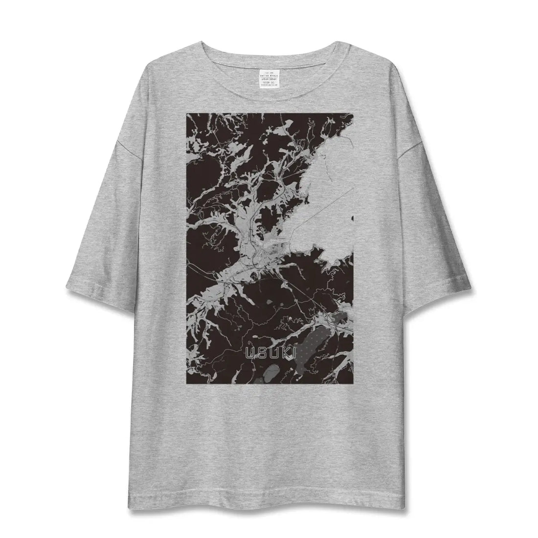 【臼杵（大分県）】地図柄ビッグシルエットTシャツ