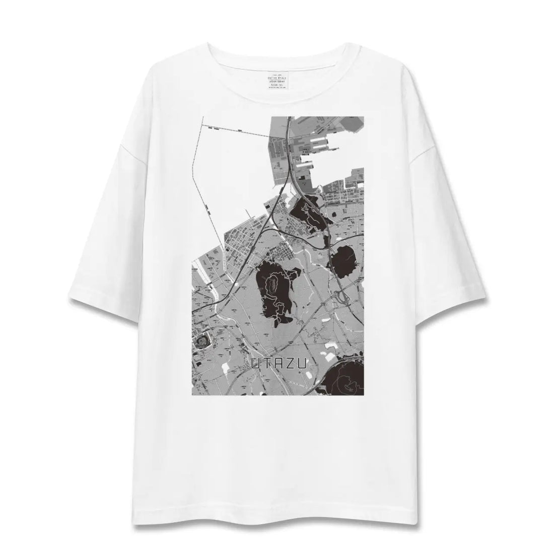 【宇多津(香川県)】地図柄ビッグシルエットTシャツ