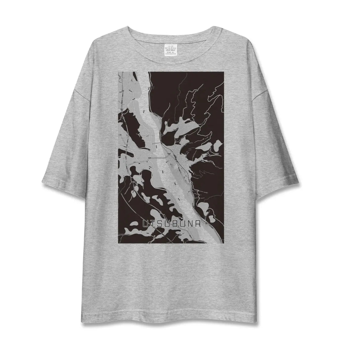 【内船（山梨県）】地図柄ビッグシルエットTシャツ