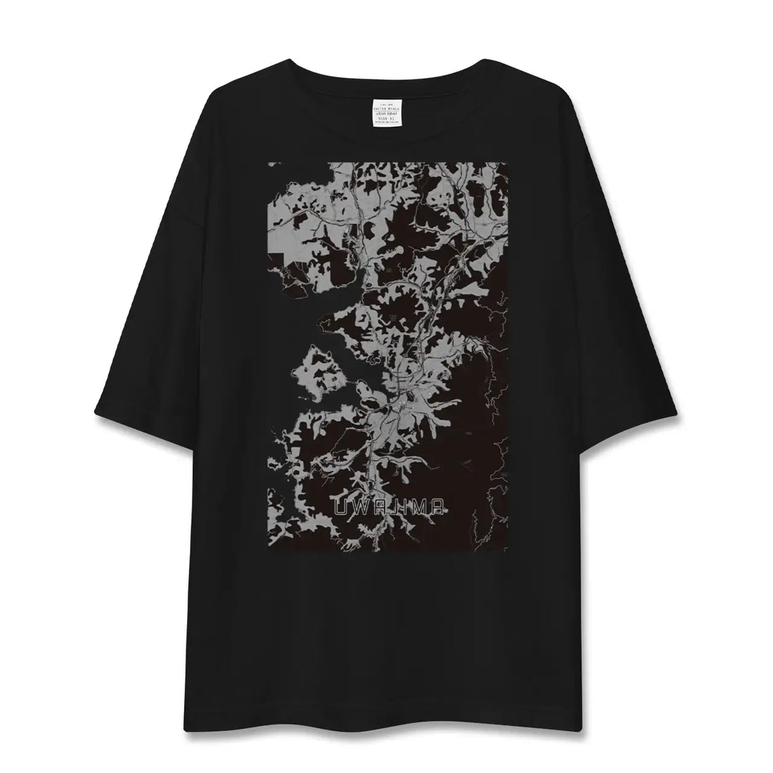 【宇和島（愛媛県）】地図柄ビッグシルエットTシャツ