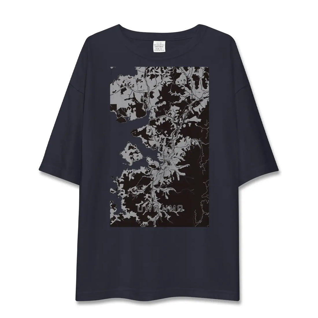 【宇和島(愛媛県)】地図柄ビッグシルエットTシャツ