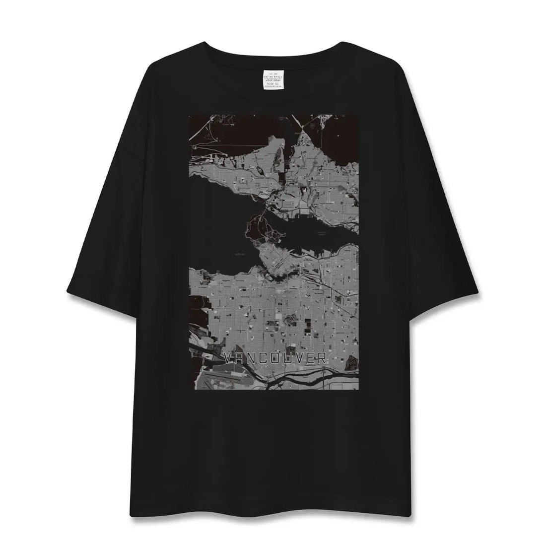 【バンクーバー(カナダ)】地図柄ビッグシルエットTシャツ