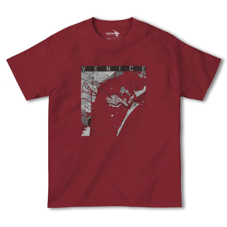 【ヴェネツィア（イタリア）】地図柄ヘビーウェイトTシャツ