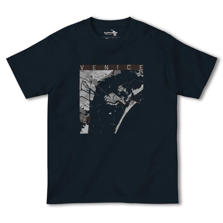 【ヴェネツィア（イタリア）】地図柄ヘビーウェイトTシャツ