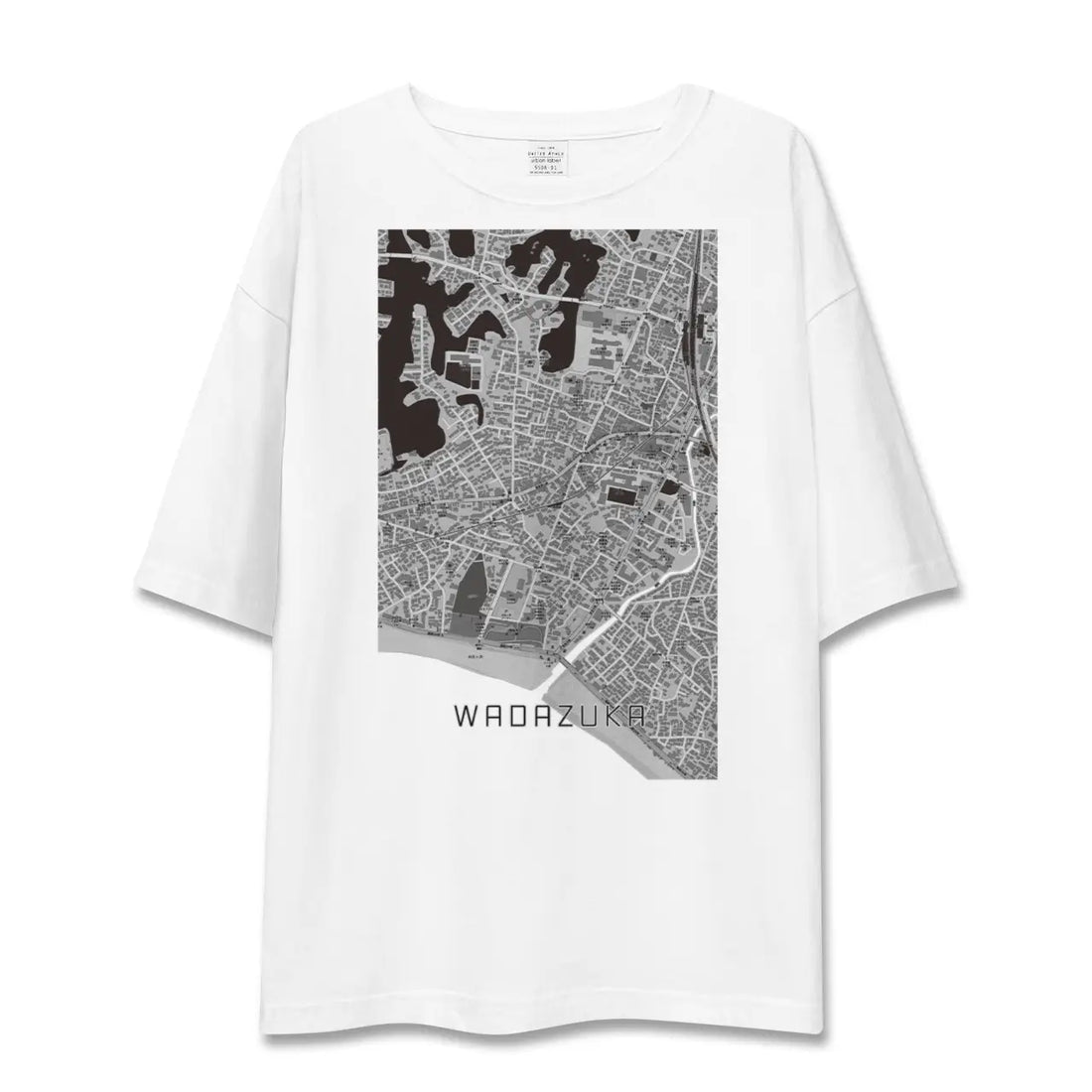 【和田塚（神奈川県）】地図柄ビッグシルエットTシャツ