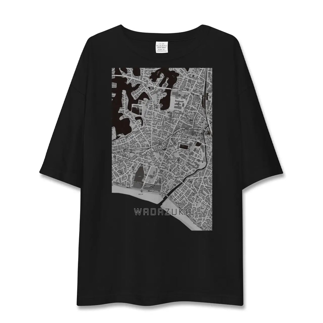 【和田塚（神奈川県）】地図柄ビッグシルエットTシャツ