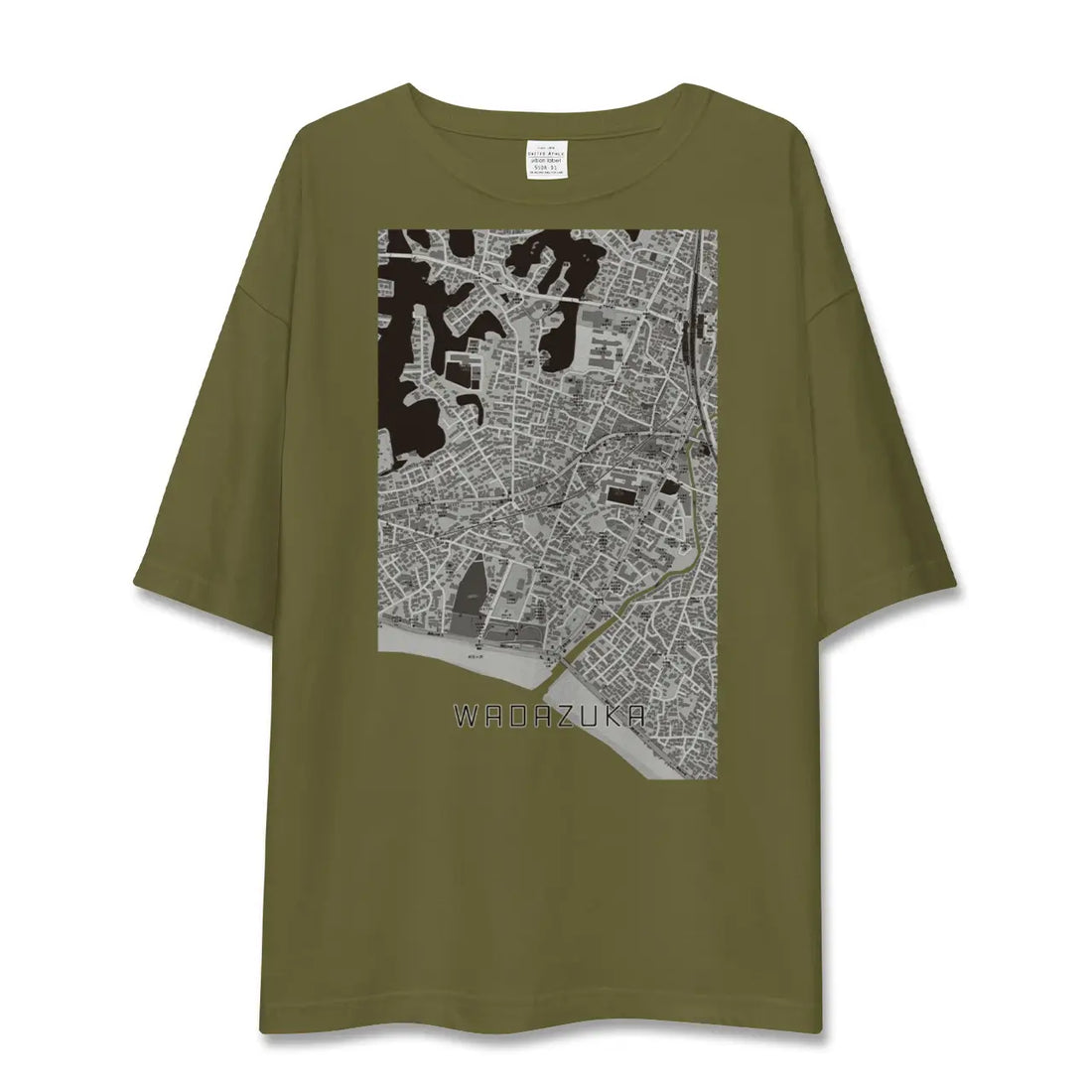 【和田塚(神奈川県)】地図柄ビッグシルエットTシャツ