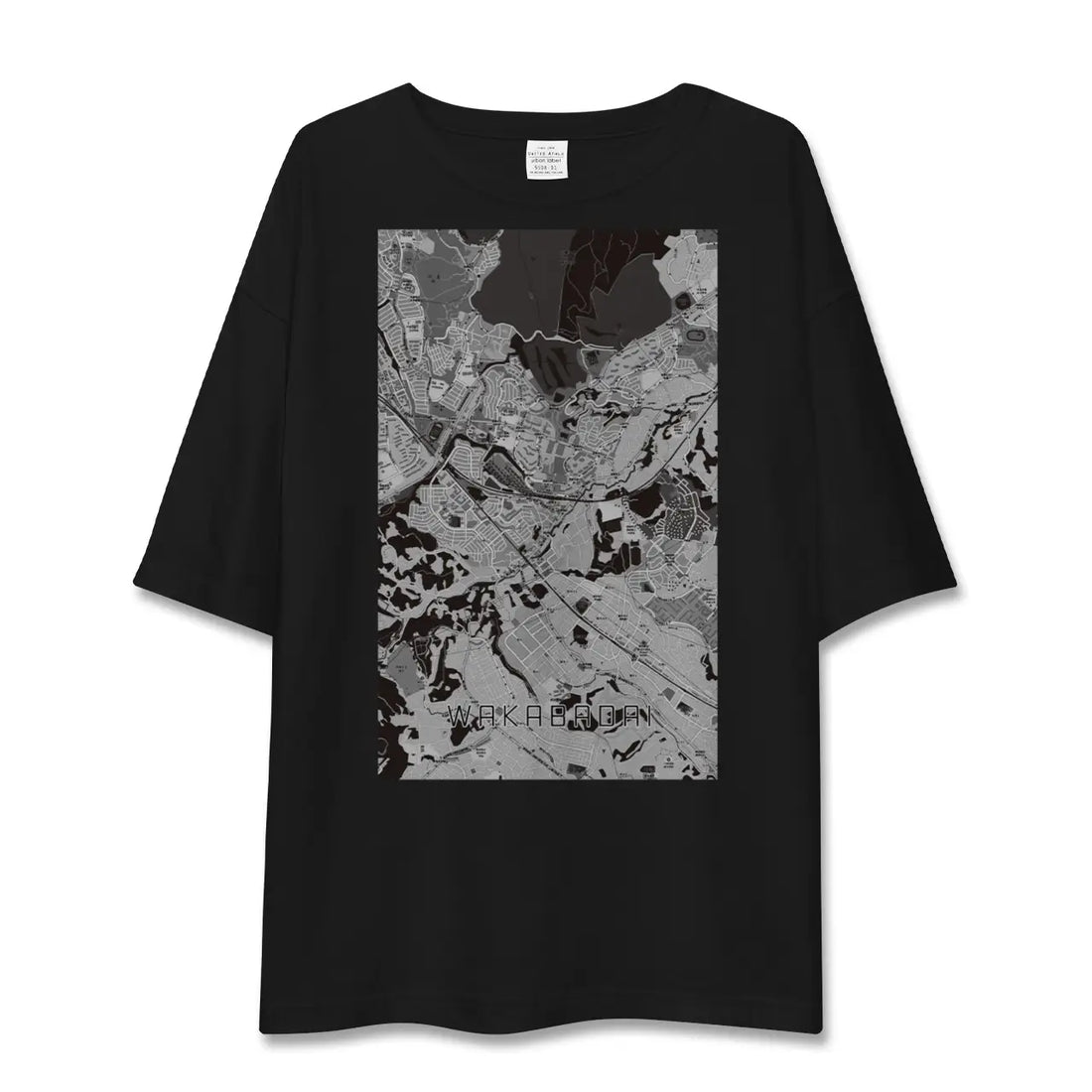 【若葉台（神奈川県）】地図柄ビッグシルエットTシャツ