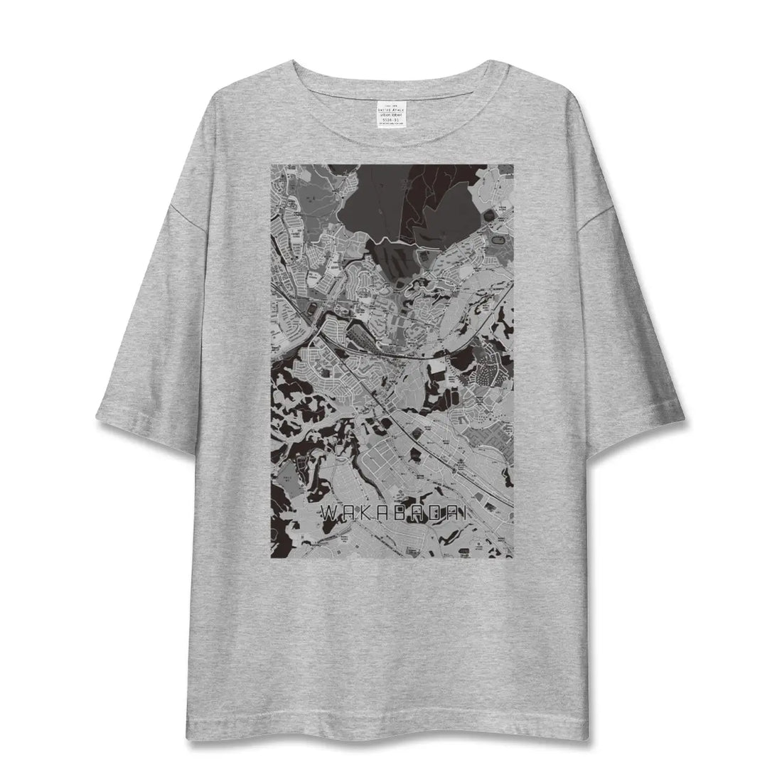 【若葉台（神奈川県）】地図柄ビッグシルエットTシャツ