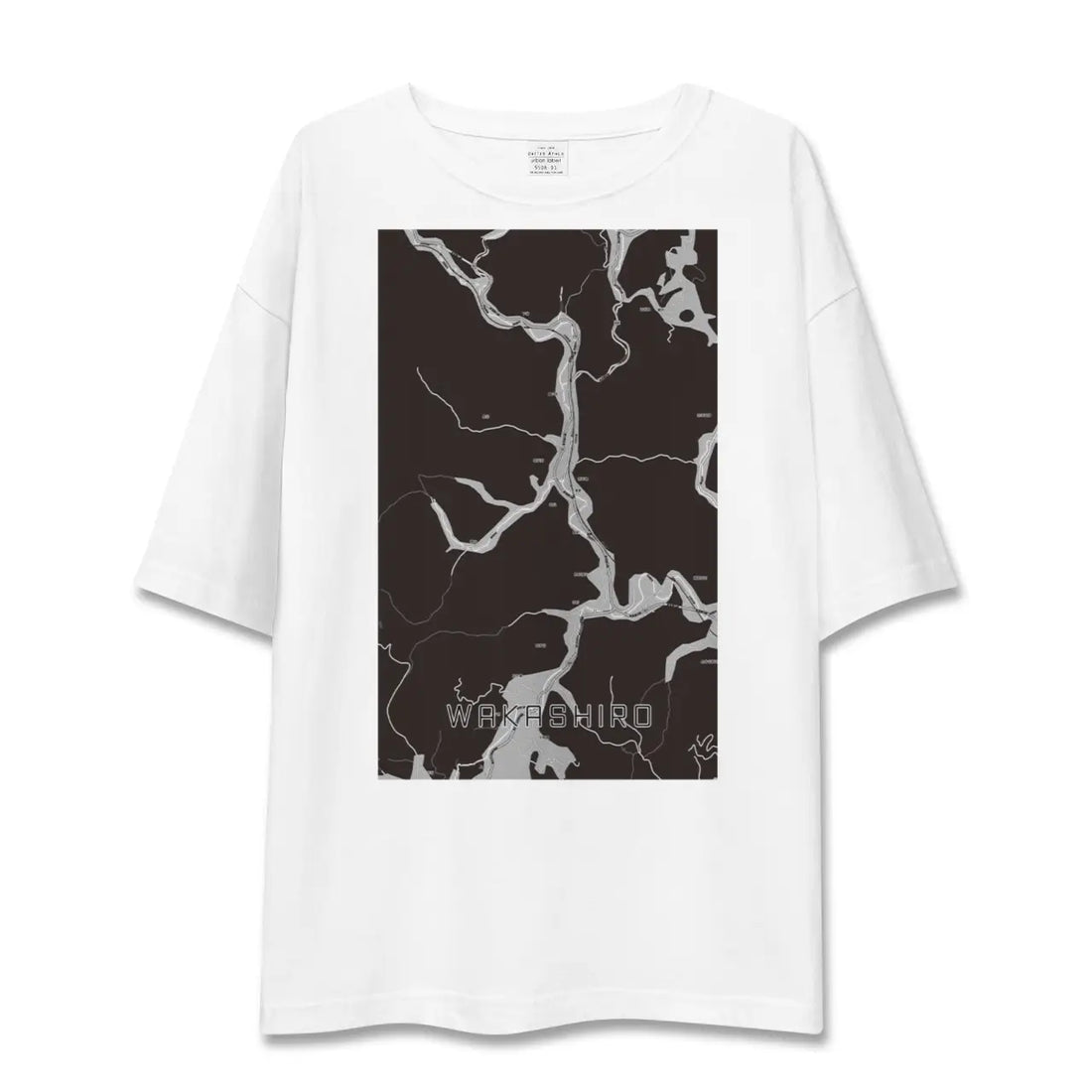 【若代(岡山県)】地図柄ビッグシルエットTシャツ