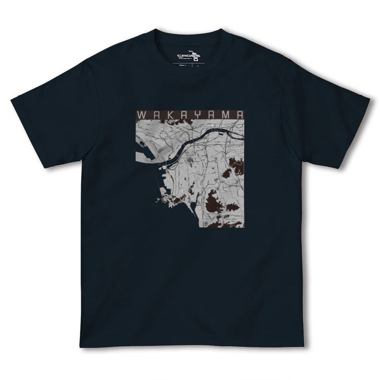 【和歌山（和歌山県）】地図柄ヘビーウェイトTシャツ