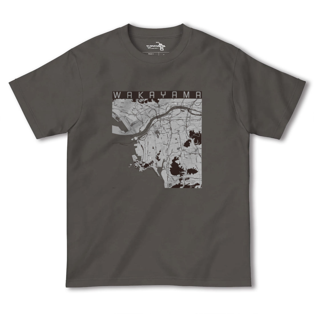 【和歌山(和歌山県)】地図柄ヘビーウェイトTシャツ