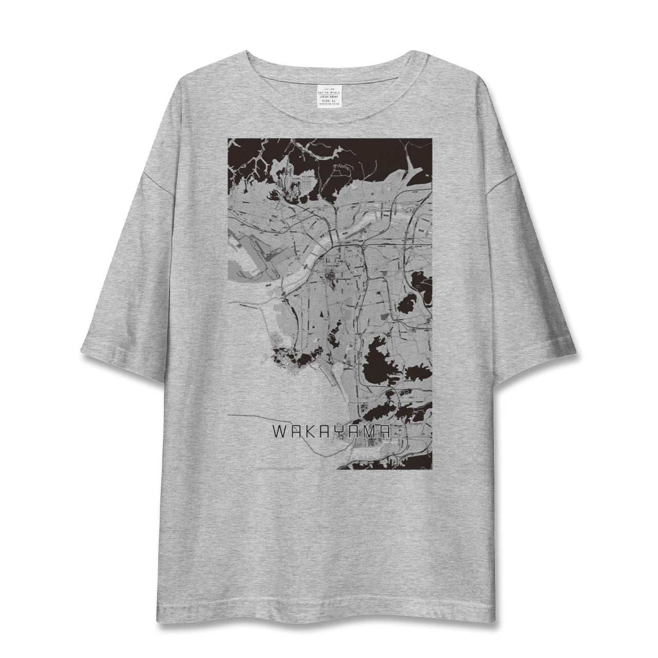 【和歌山（和歌山県）】地図柄ビッグシルエットTシャツ