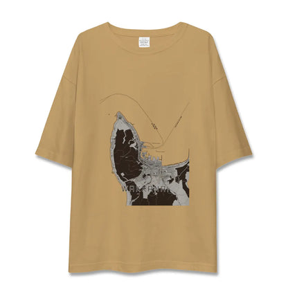 【稚内（北海道）】地図柄ビッグシルエットTシャツ