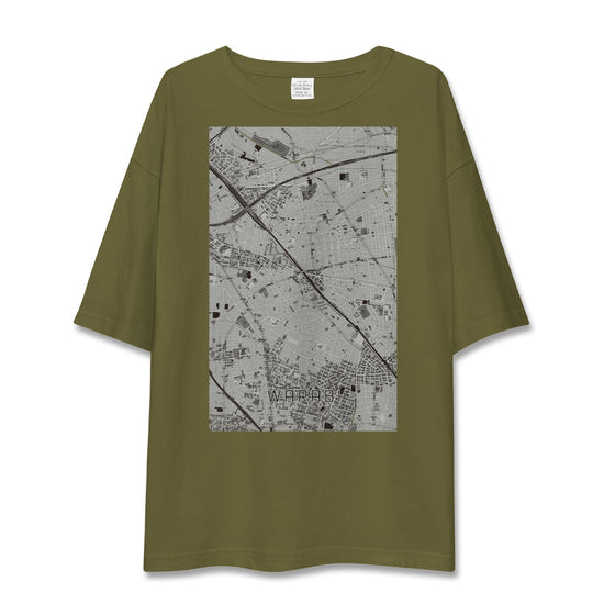 【蕨（埼玉県）】地図柄ビッグシルエットTシャツ