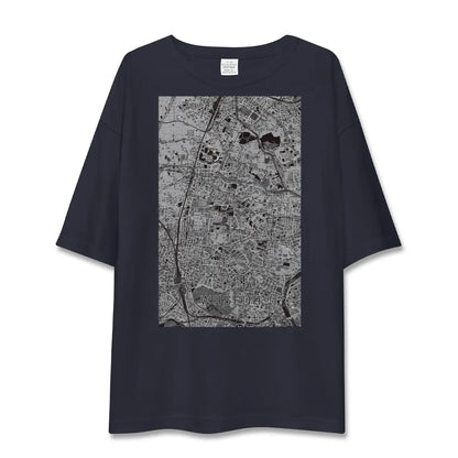 【早稲田2（東京都）】地図柄ビッグシルエットTシャツ