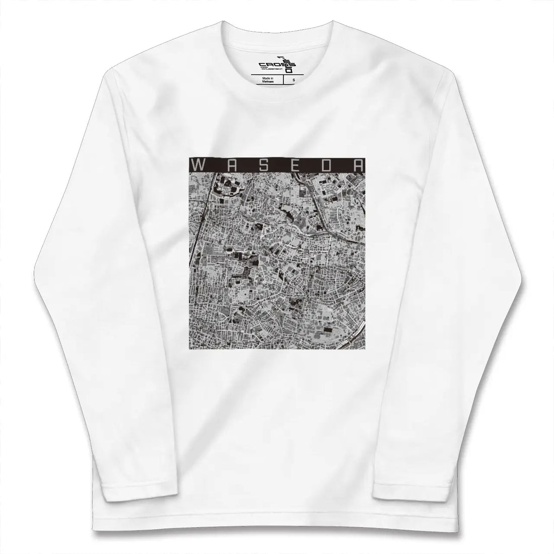 【早稲田(東京都)】地図柄ロングスリーブTシャツ