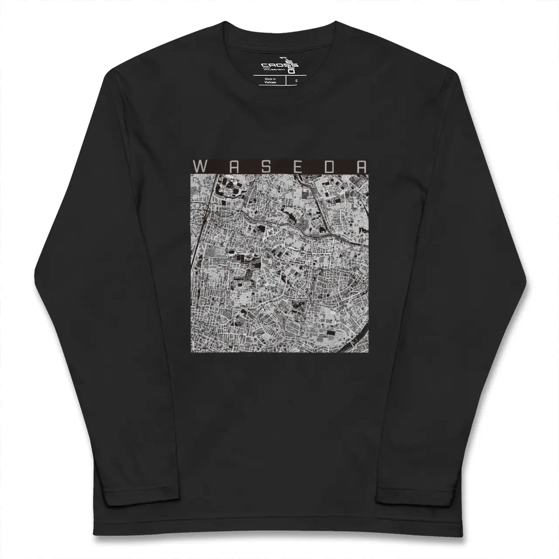 【早稲田(東京都)】地図柄ロングスリーブTシャツ