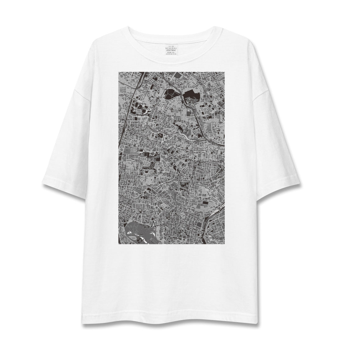 【早稲田(東京都)】地図柄ビッグシルエットTシャツ