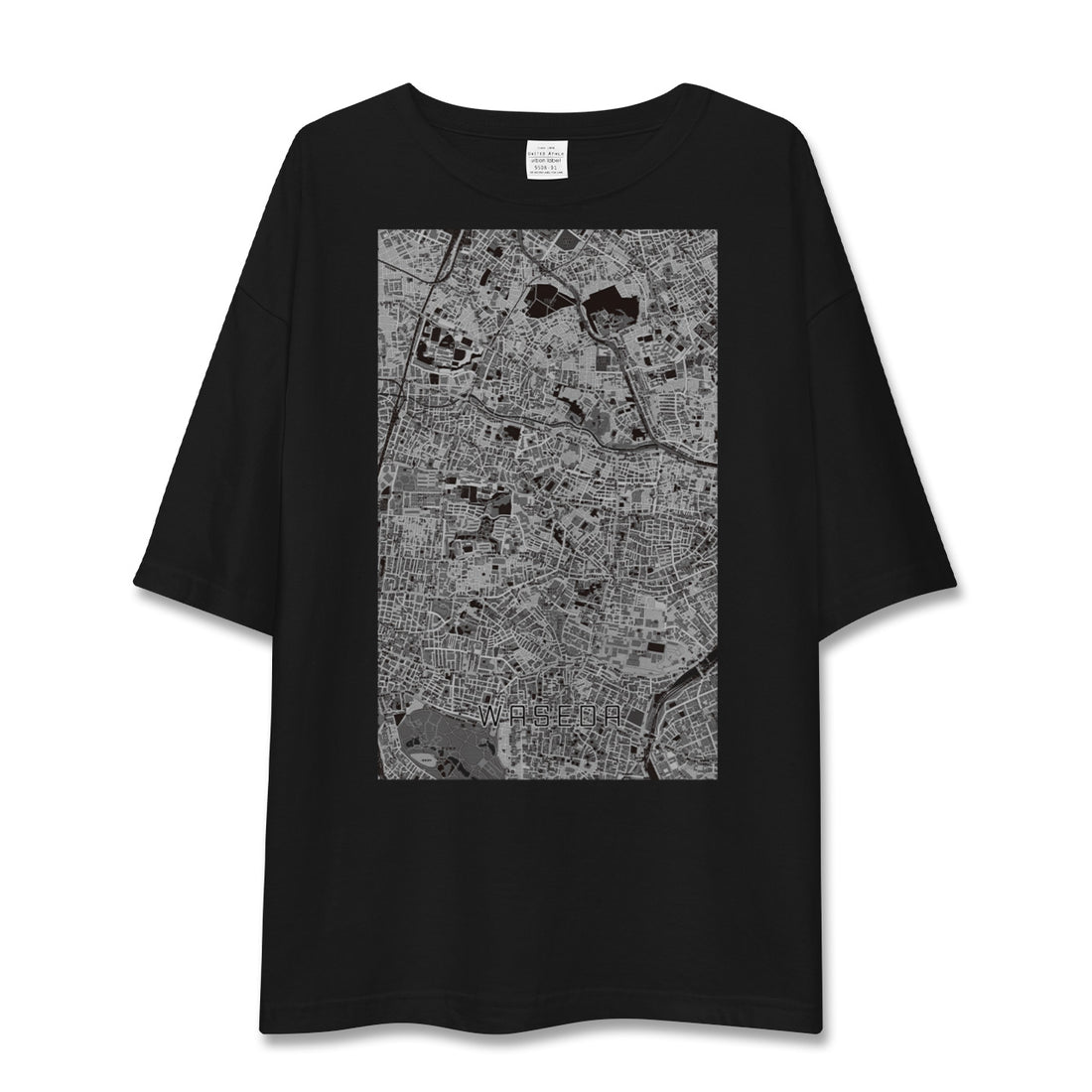 【早稲田(東京都)】地図柄ビッグシルエットTシャツ