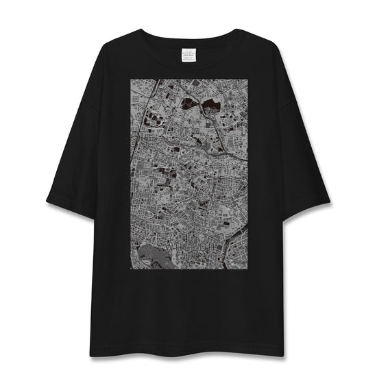 【早稲田（東京都）】地図柄ビッグシルエットTシャツ