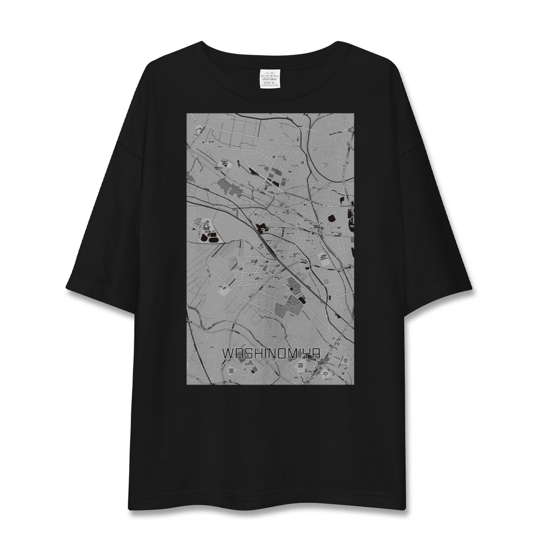 【鷲宮(埼玉県)】地図柄ビッグシルエットTシャツ