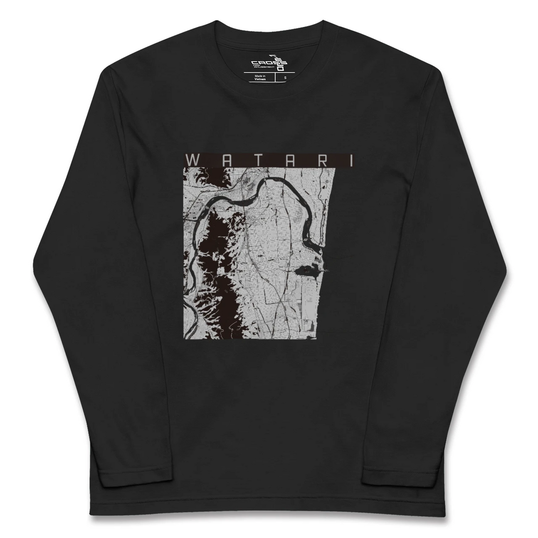 【亘理(宮城県)】地図柄ロングスリーブTシャツ