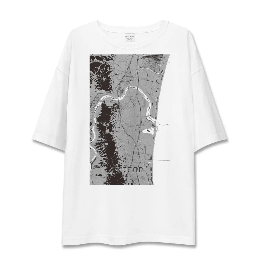 【亘理(宮城県)】地図柄ビッグシルエットTシャツ
