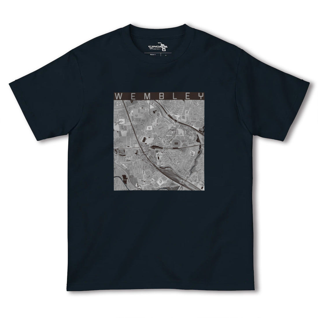 【ウェンブリー(イギリス)】地図柄ヘビーウェイトTシャツ
