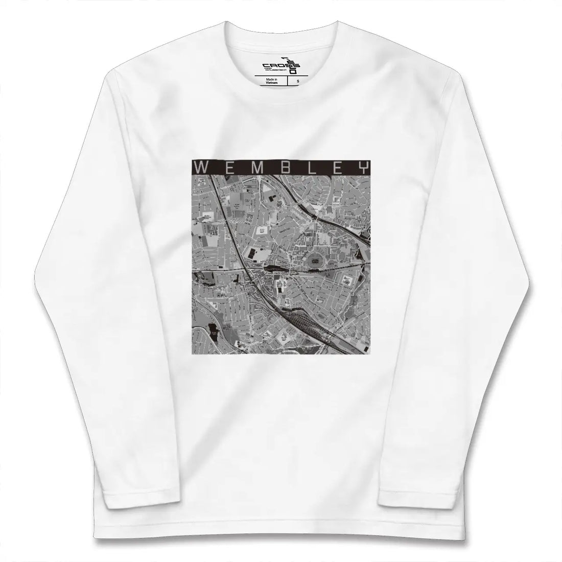 【ウェンブリー(イギリス)】地図柄ロングスリーブTシャツ