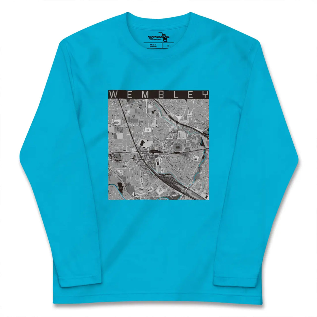 【ウェンブリー(イギリス)】地図柄ロングスリーブTシャツ