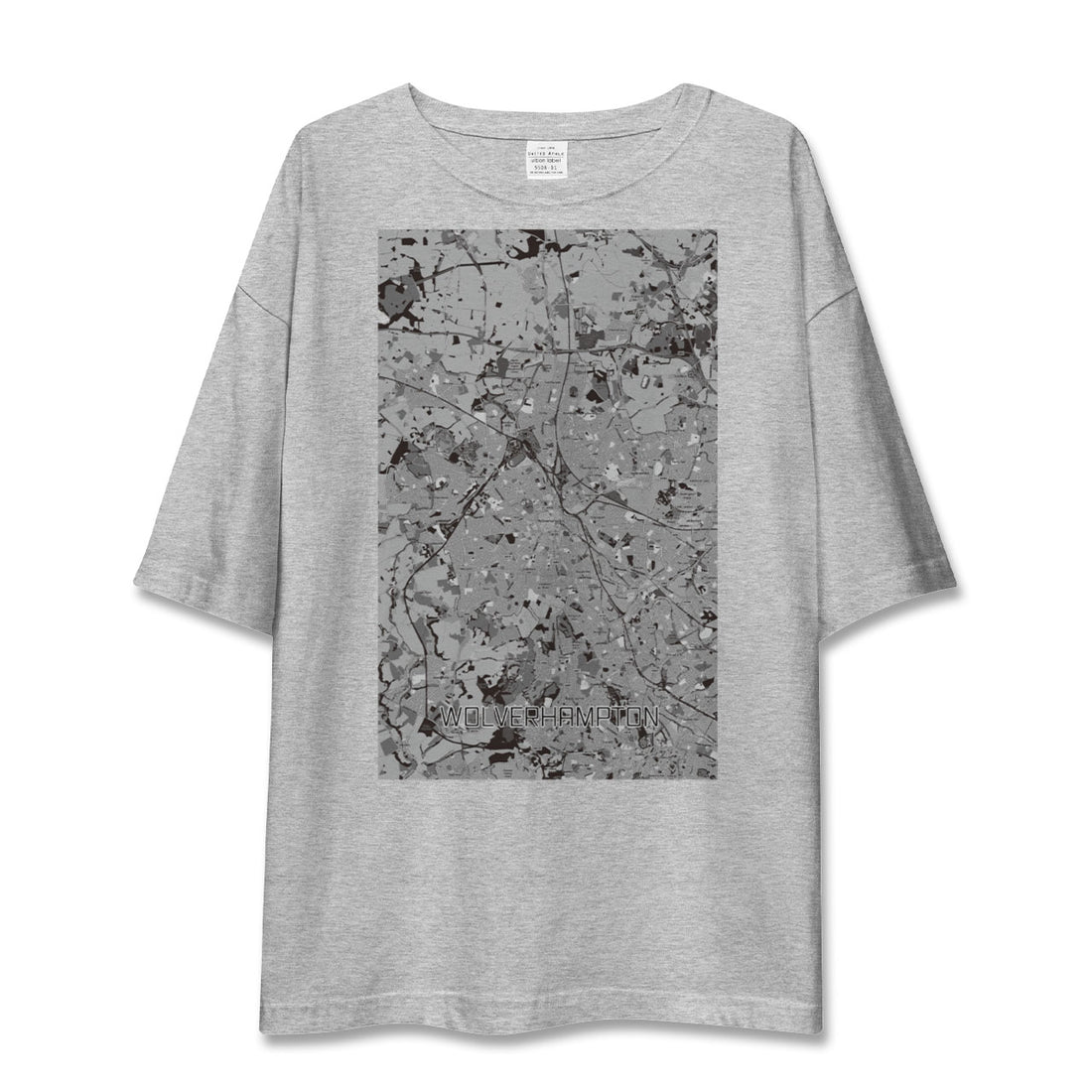 【ウルヴァーハンプトン（イギリス）】地図柄ビッグシルエットTシャツ