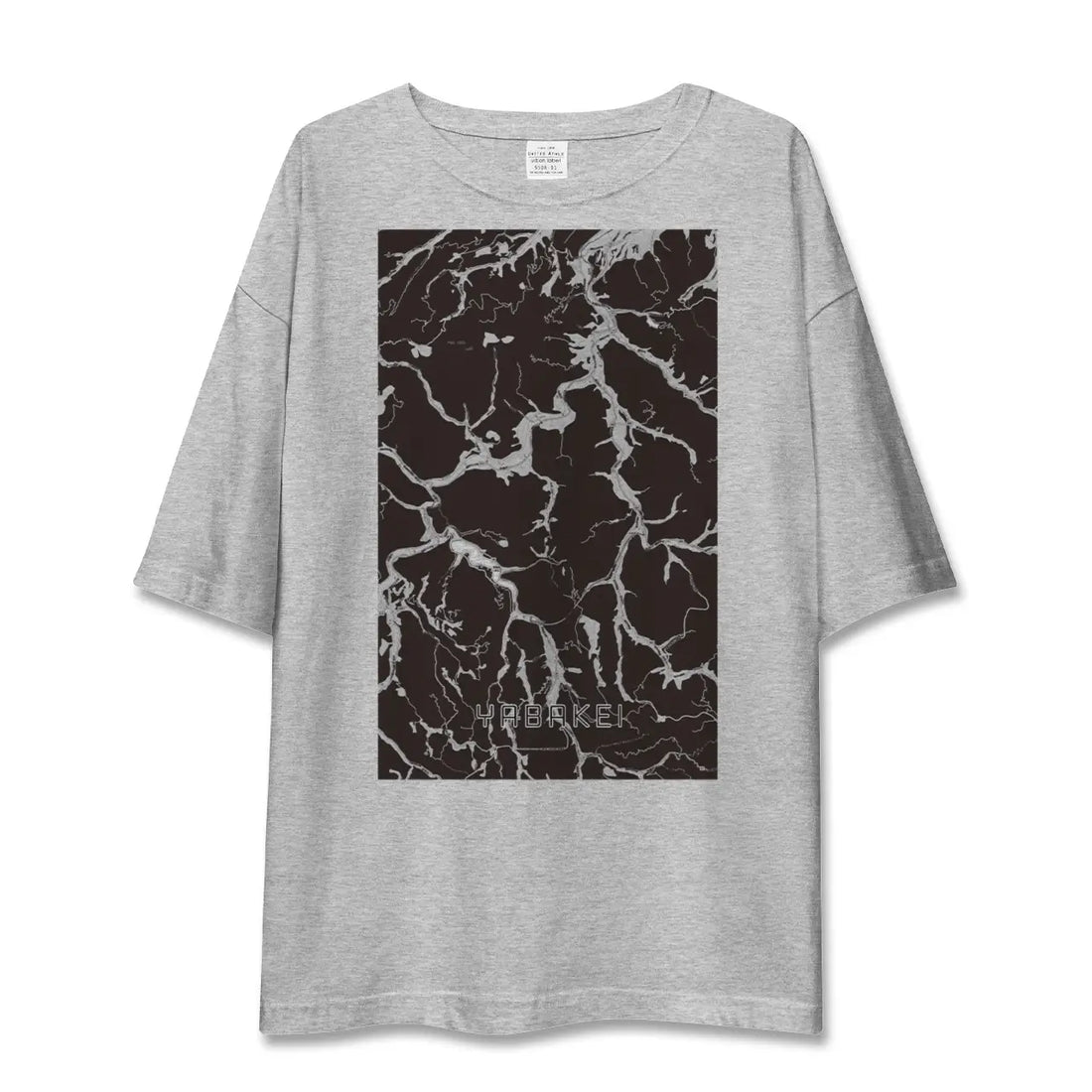 【耶馬渓(大分県)】地図柄ビッグシルエットTシャツ