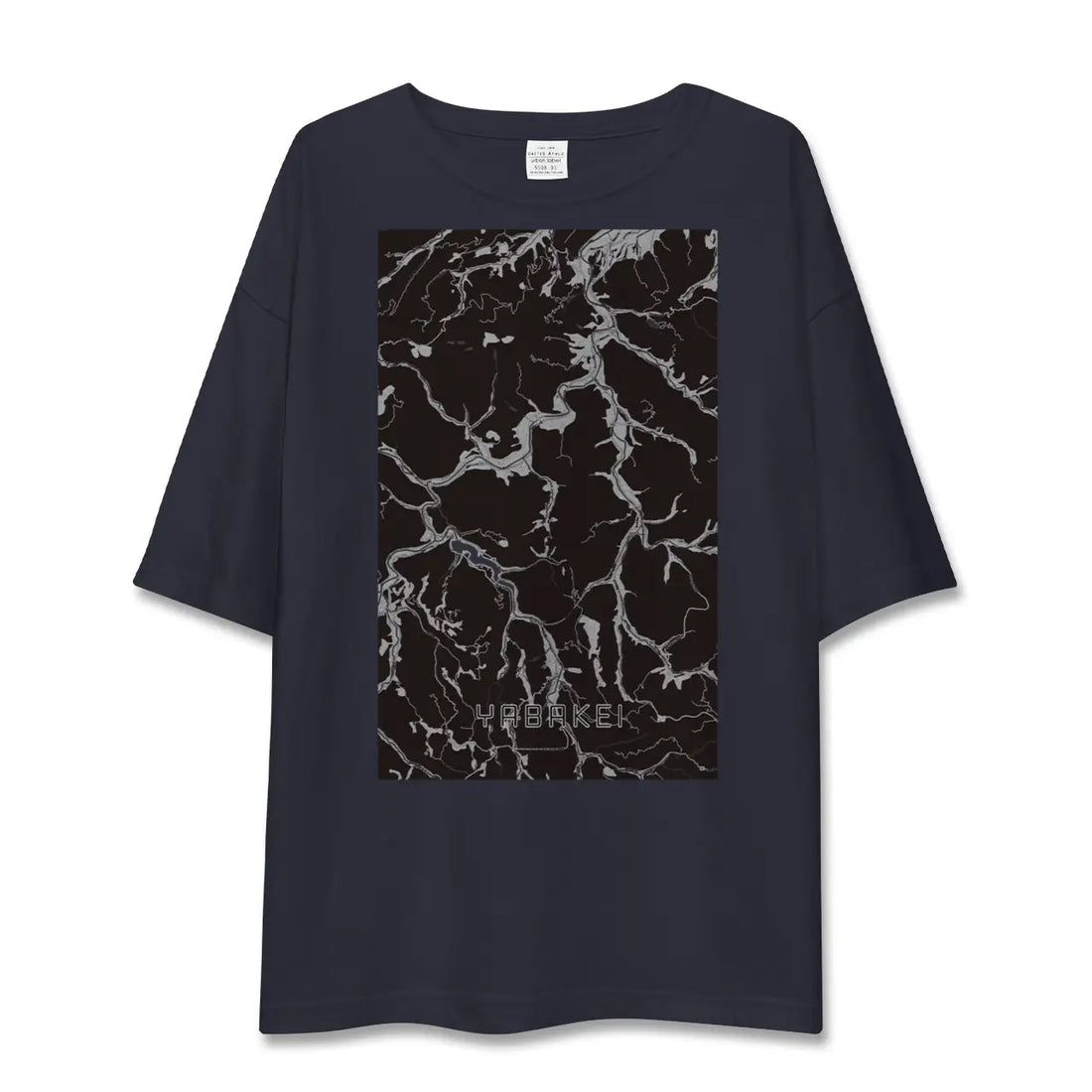 【耶馬渓(大分県)】地図柄ビッグシルエットTシャツ