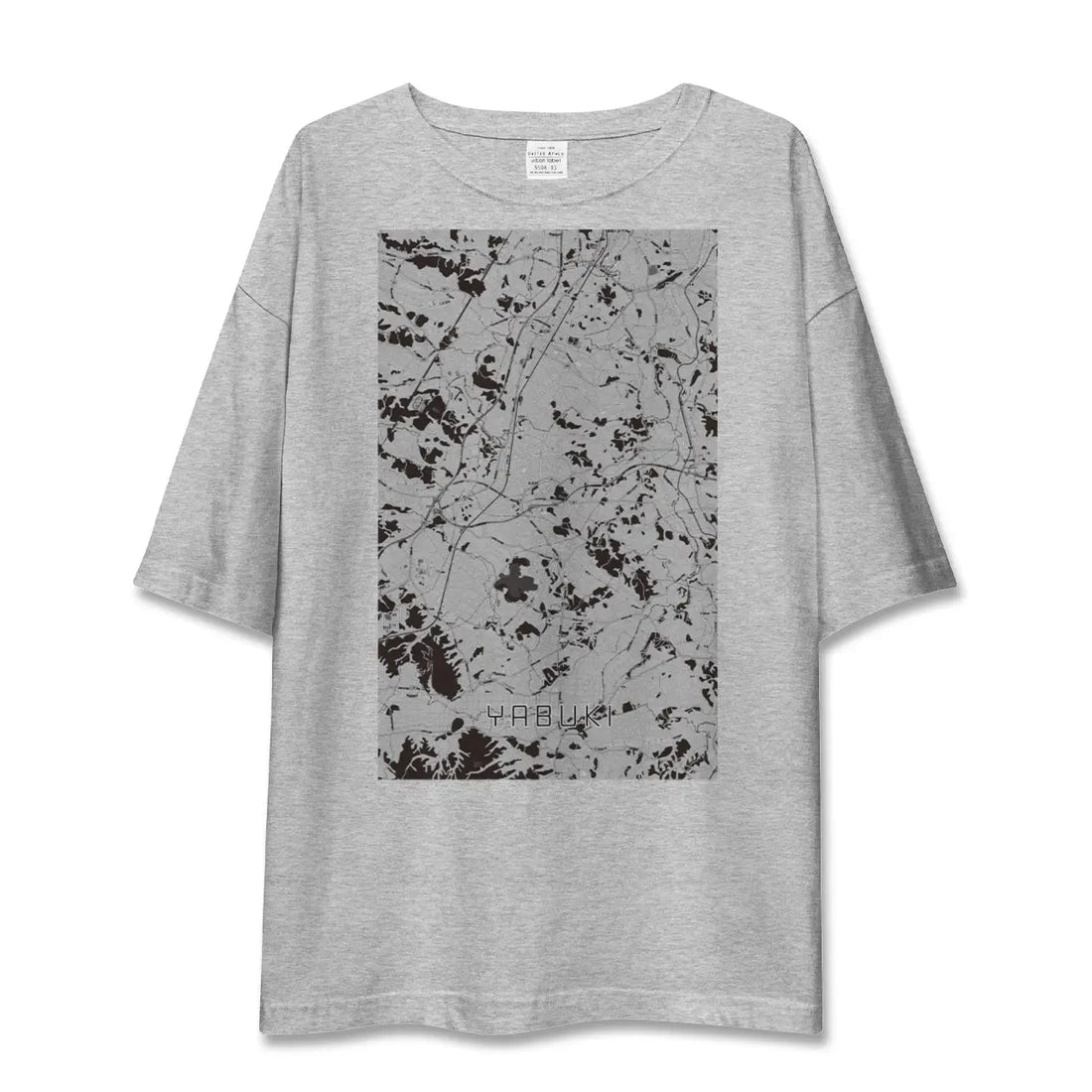 【矢吹（福島県）】地図柄ビッグシルエットTシャツ