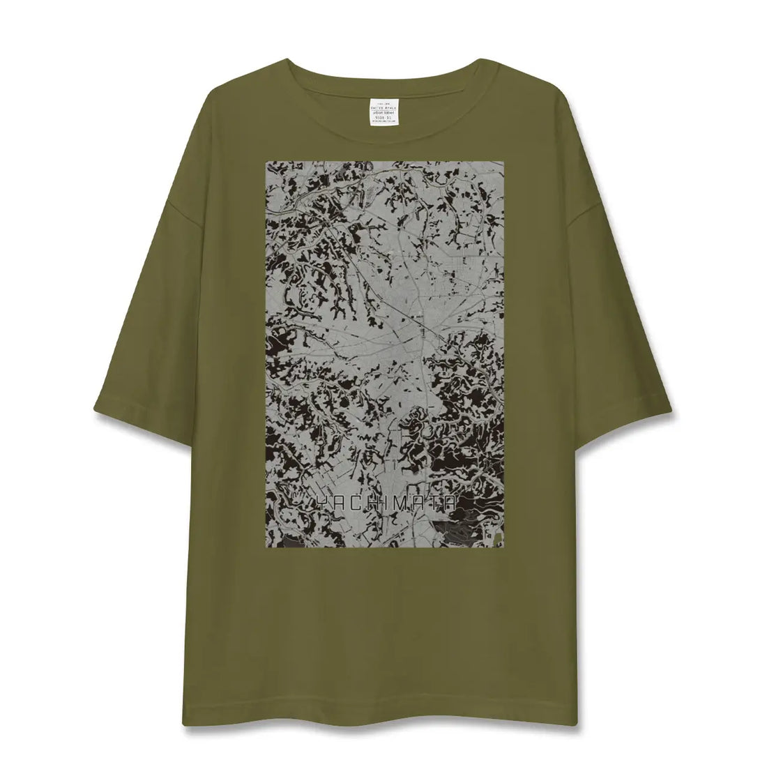 【八街(千葉県)】地図柄ビッグシルエットTシャツ