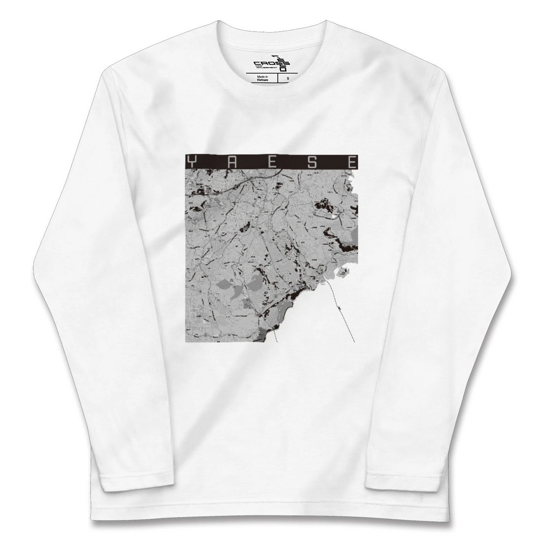 【八重瀬(沖縄県)】地図柄ロングスリーブTシャツ