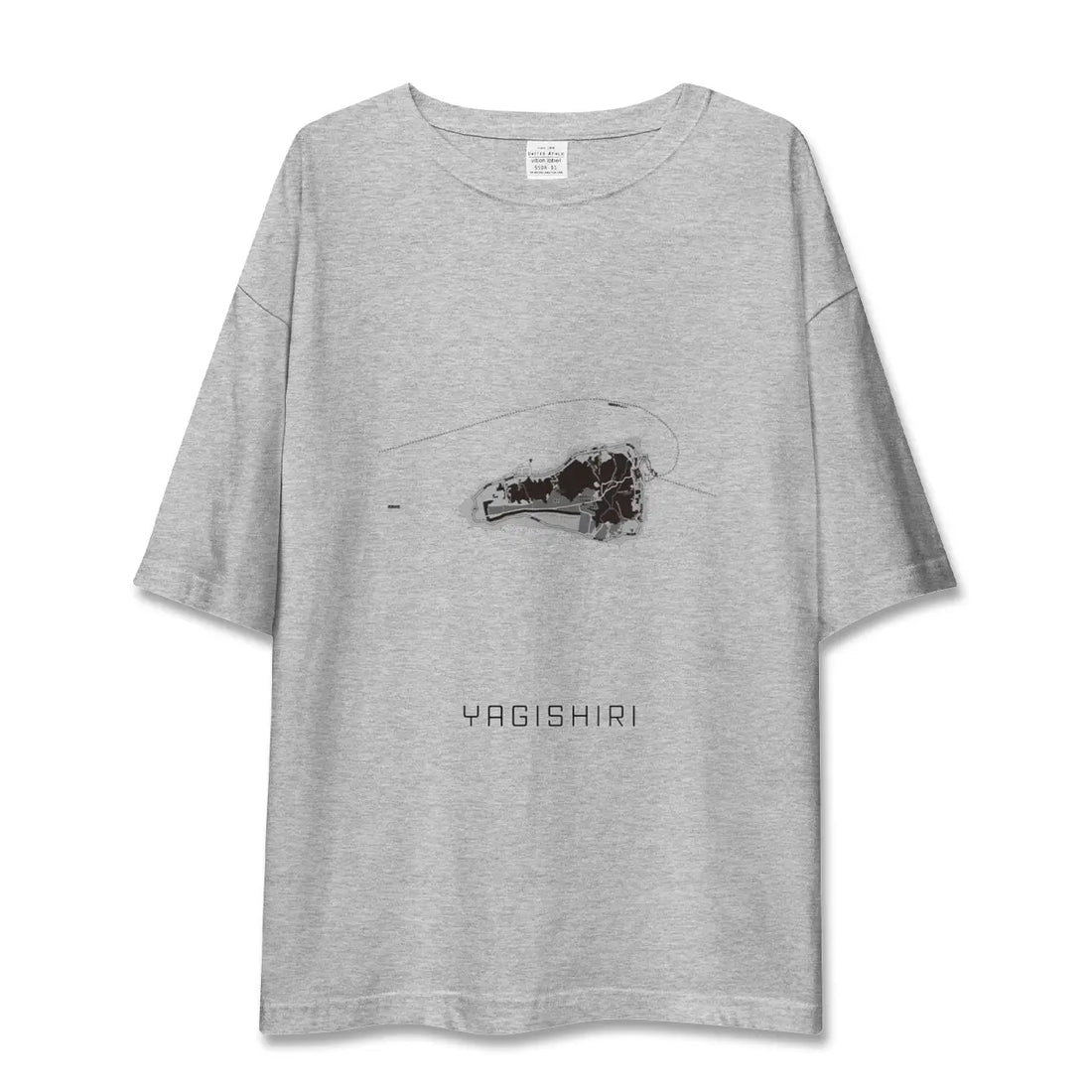 【焼尻（北海道）】地図柄ビッグシルエットTシャツ